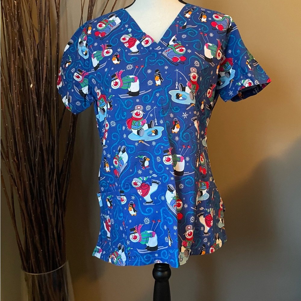 Blue Printed Women's Top